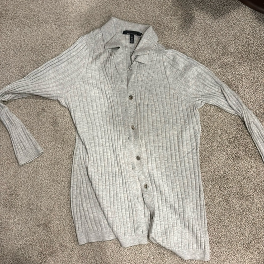 White House Black Market Sweater XL Grey
